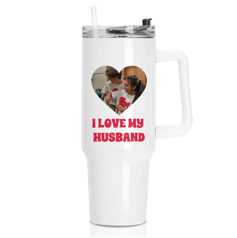 I Love My Husband - Personalised Couples Tumbler