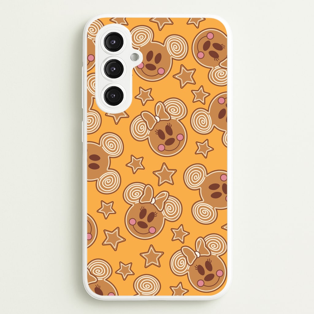Cartoon Mouse Gingerbread Pattern Galaxy S23FE Case