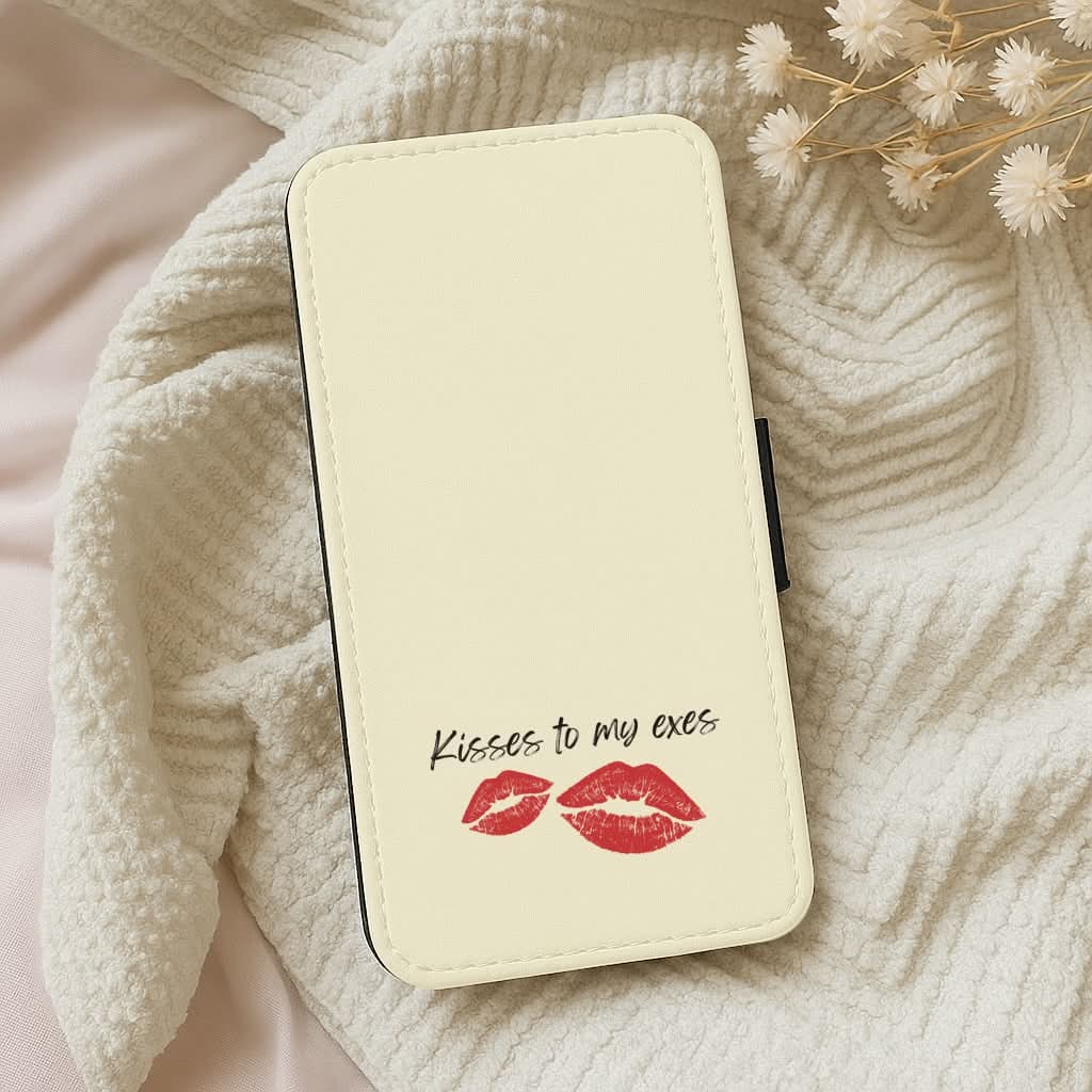 Kisses To My Exes Leather Phone Case