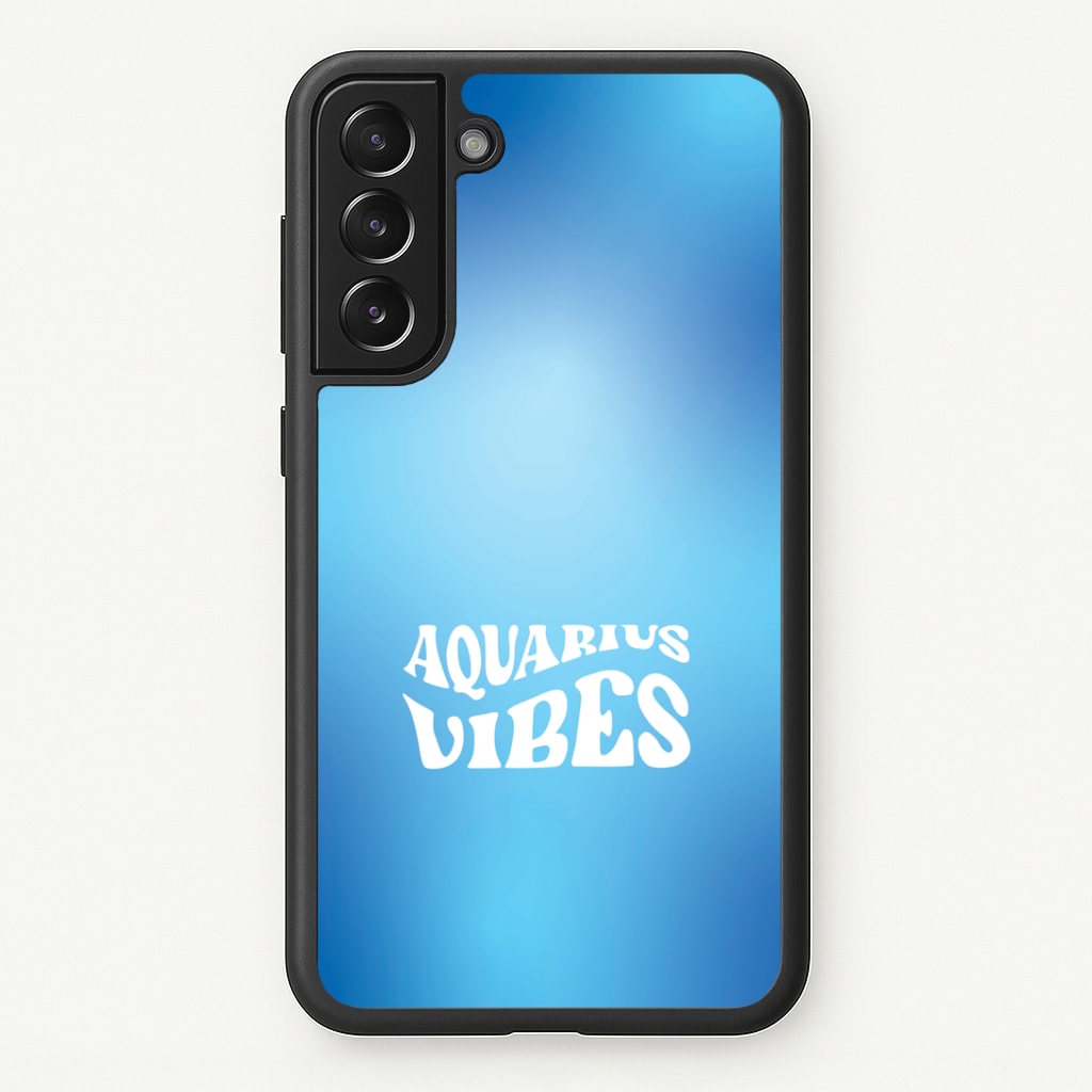Aquarius Vibes Gradient Zodiac Galaxy S22 Plus Case
