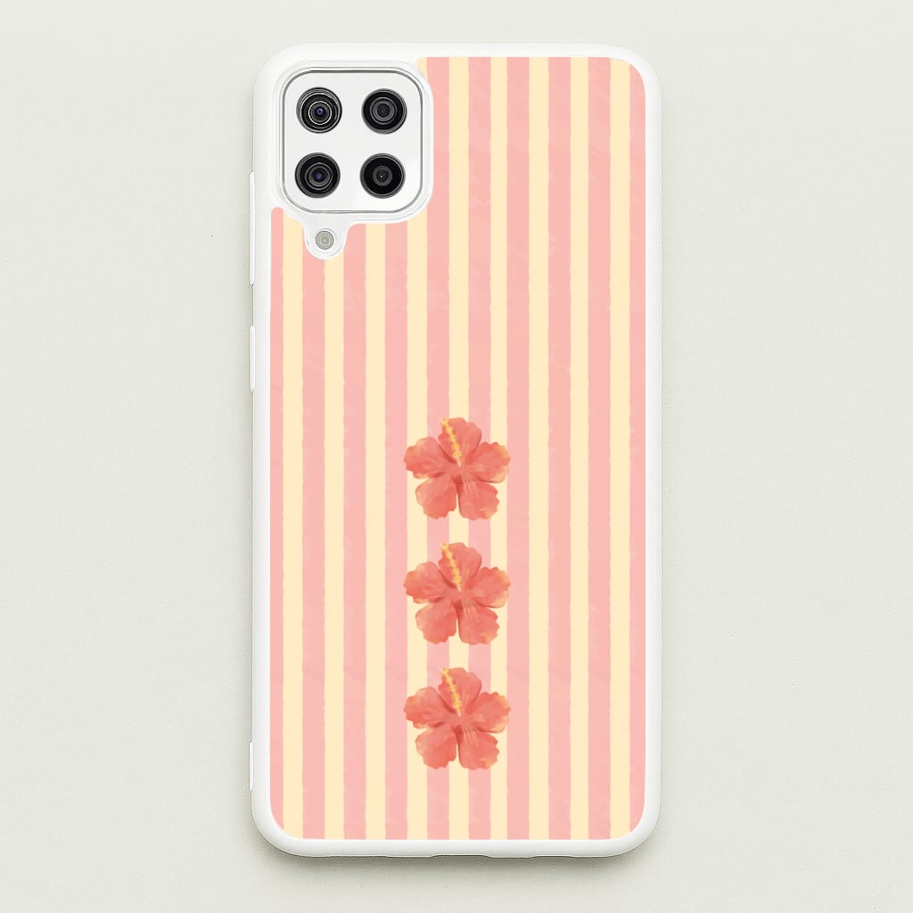 Hibiscus Rays Galaxy A12 Case