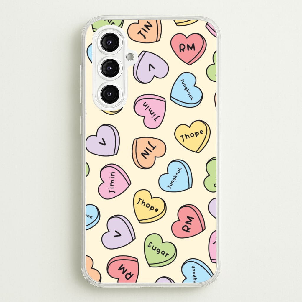 K-Pop Band Members Love Hearts Pattern Galaxy A16 Case
