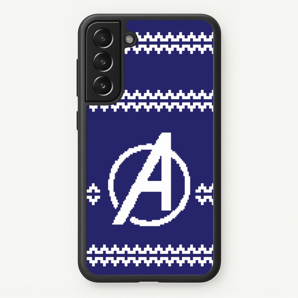 Superhero Team Blue Christmas Jumper Galaxy S21 Plus Case