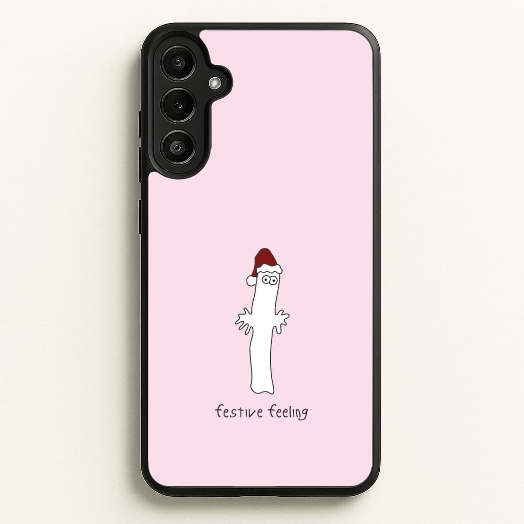 Festive Feeling Wiggly Moom Galaxy A34 Case
