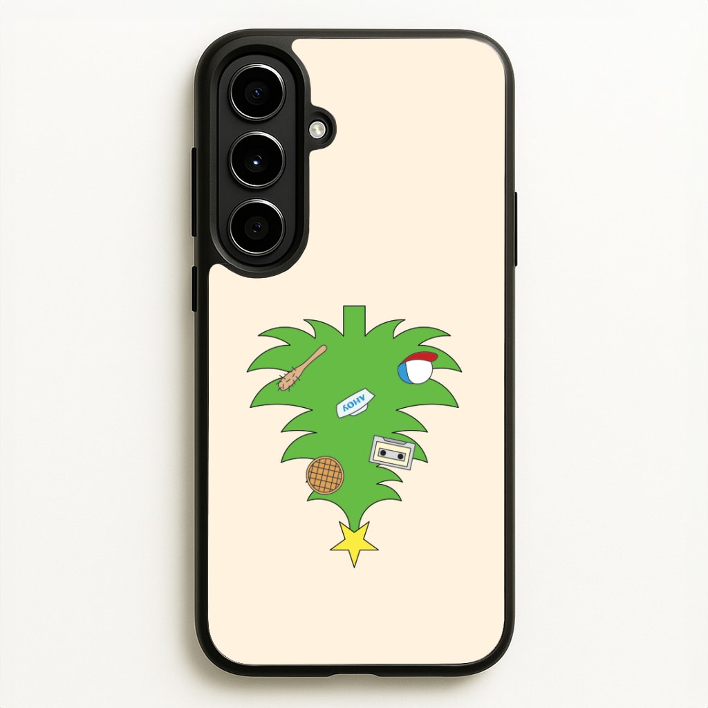 Upside Down Christmas Tree Galaxy A56 Case