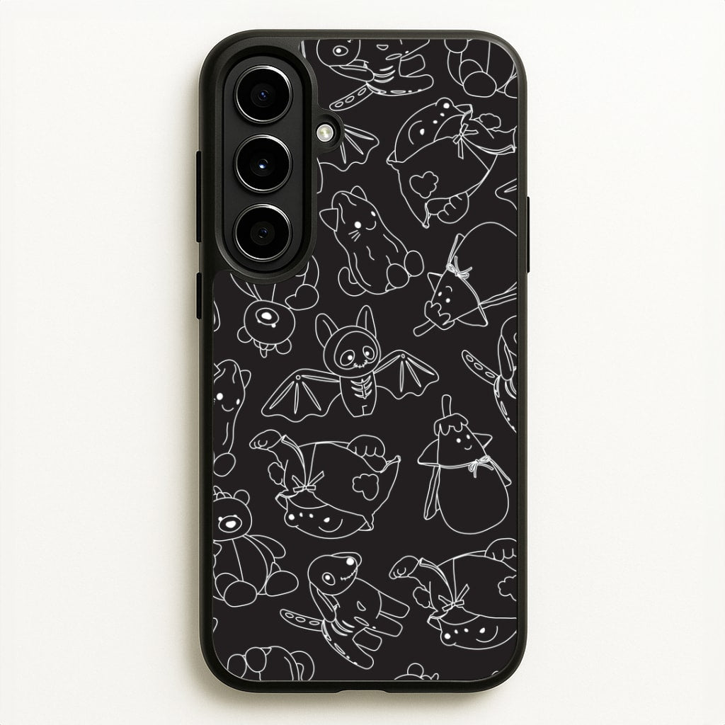 Halloween Plushies Pattern II - Halloween Galaxy A56 Case