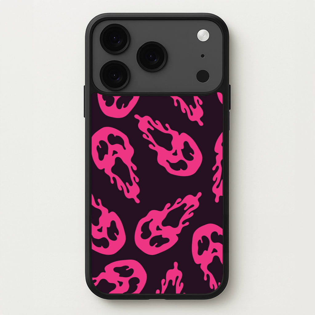 Trippy Ghost Face Pattern iPhone 17 Pro Max Case