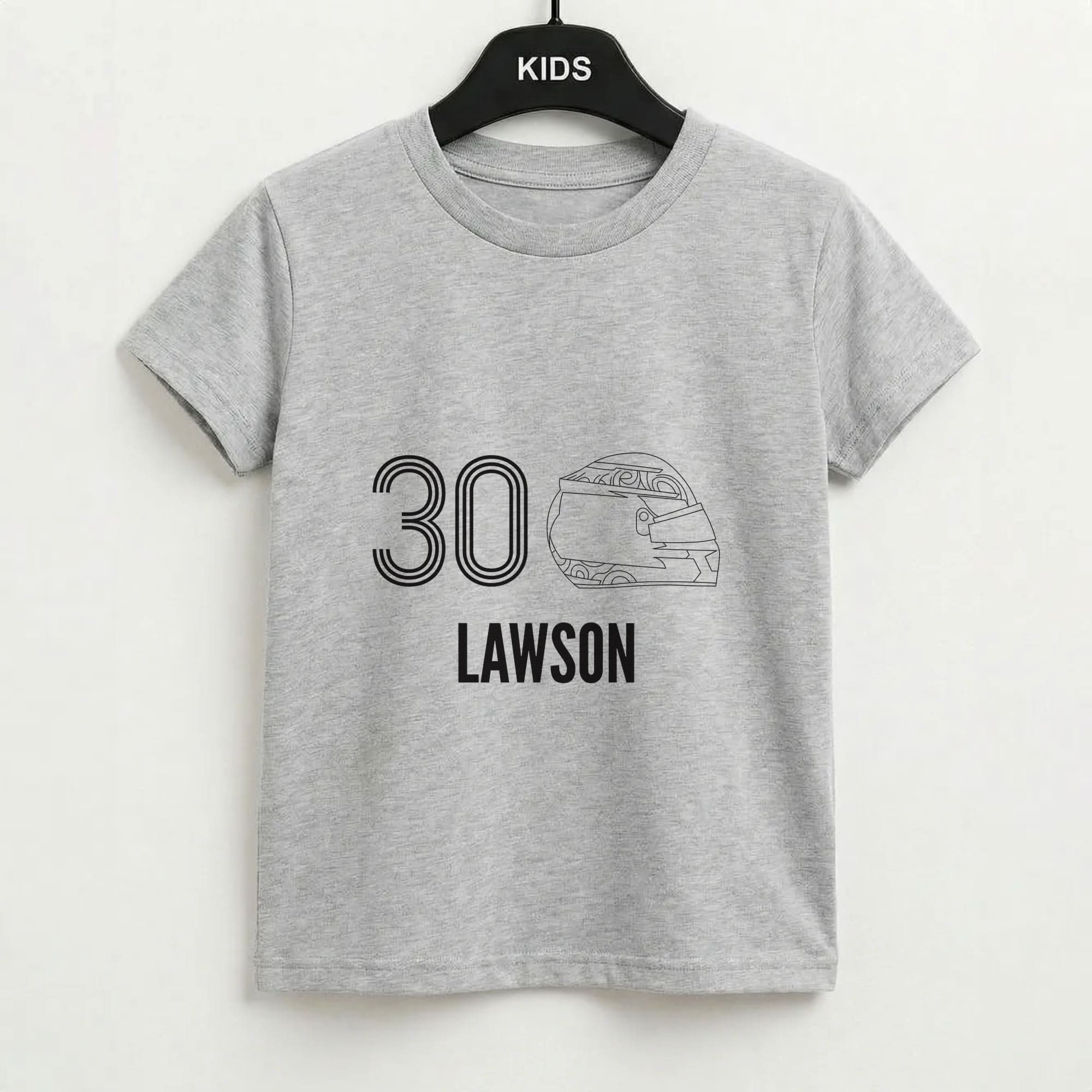 Lawson Helmet 2026 Grey Kids T-Shirt