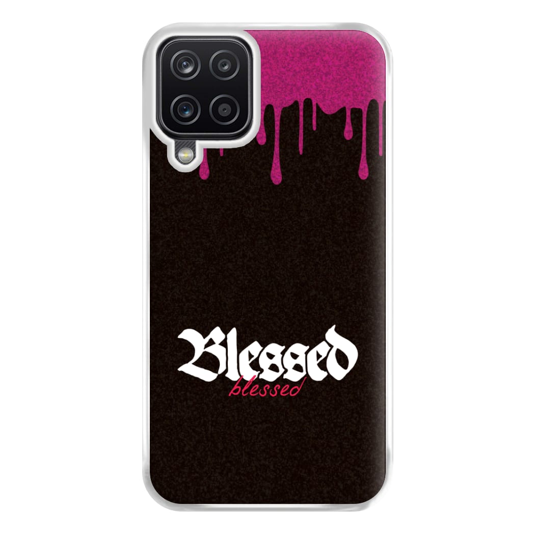 Glitter Blessed Galaxy A12 Case
