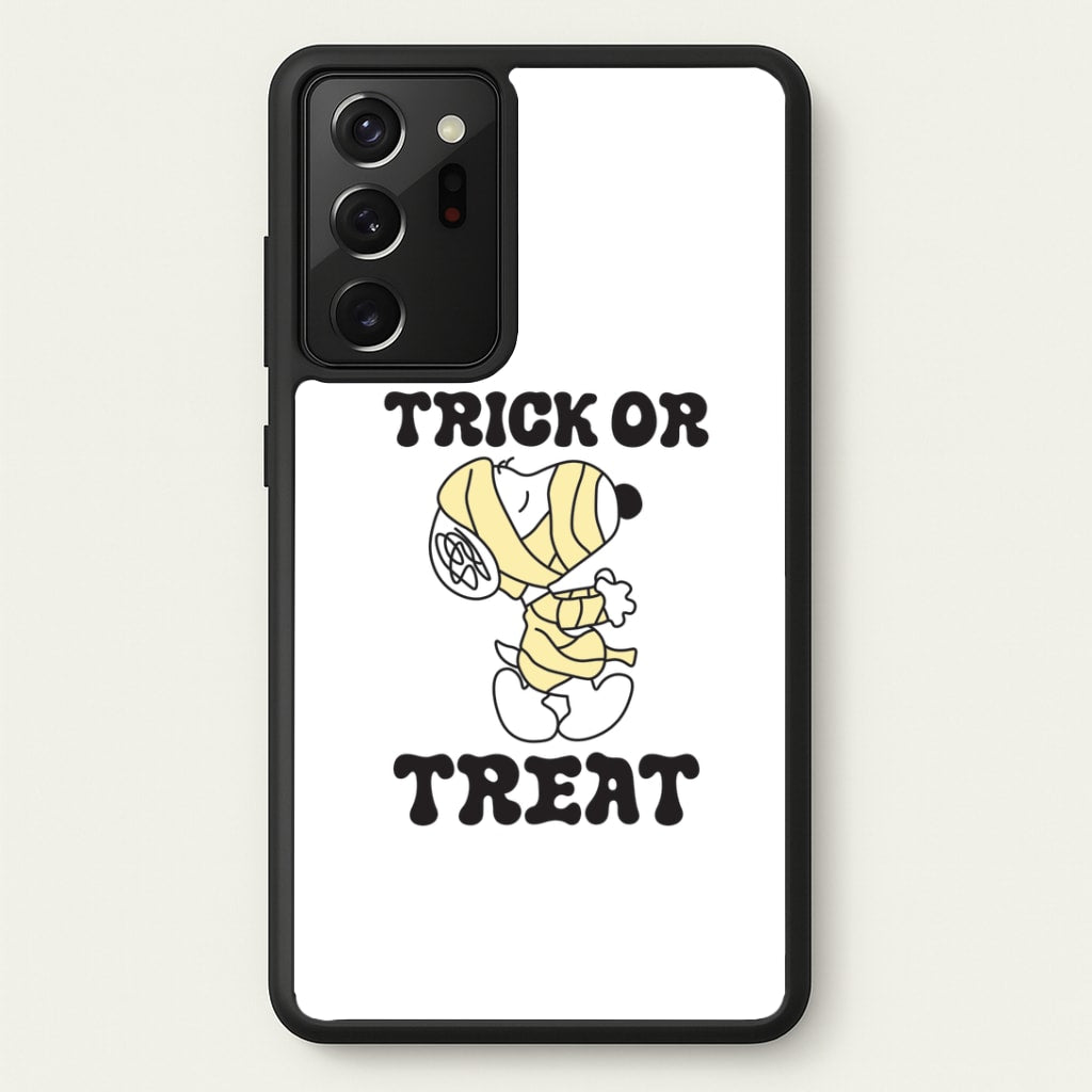 Trick Or Treat Cartoon Beagle Galaxy Note 20 Ultra Case