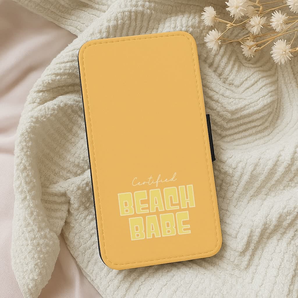 Certified Beach Babe Leather Phone Case