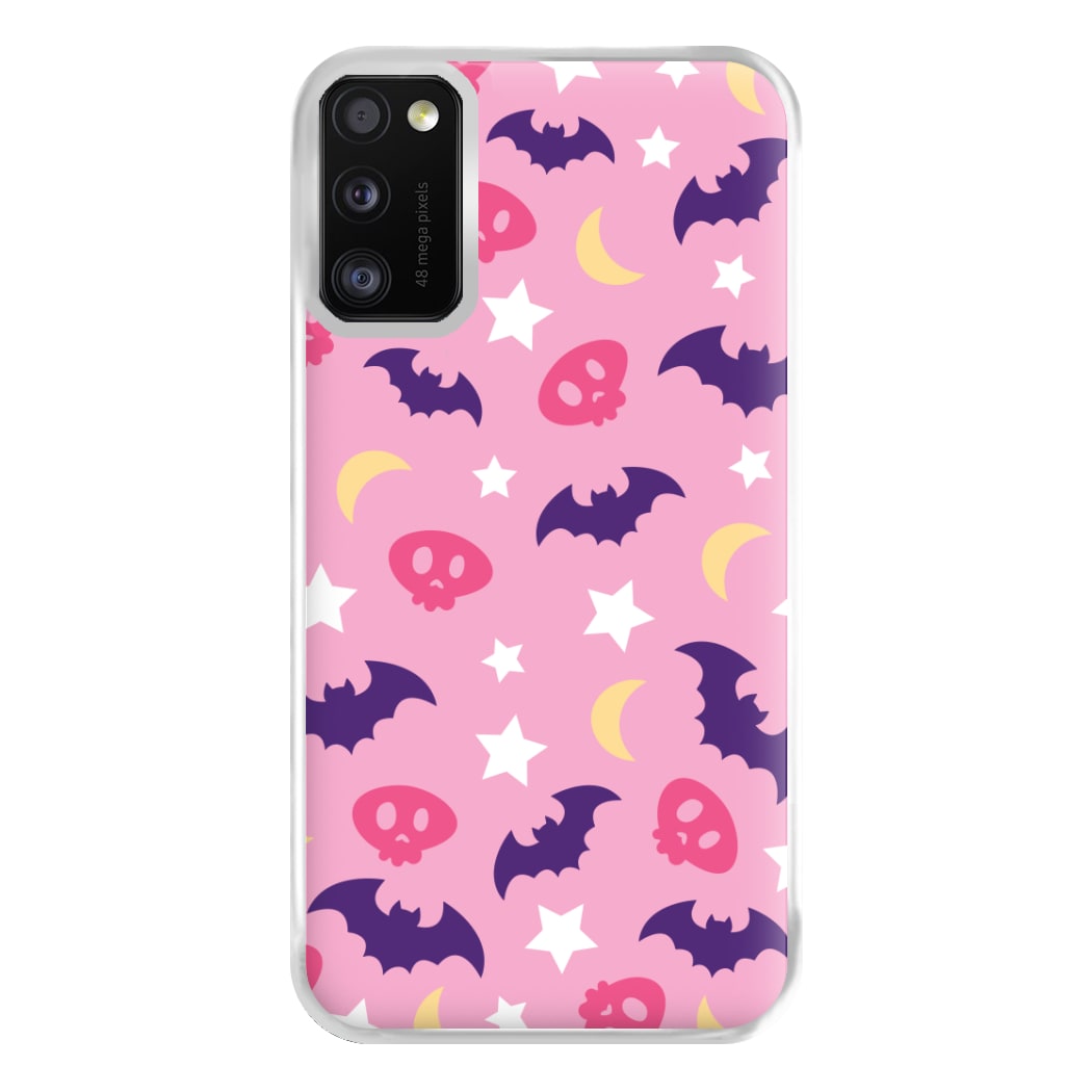 Skull, Bats And Stars Pattern Galaxy A41 Case