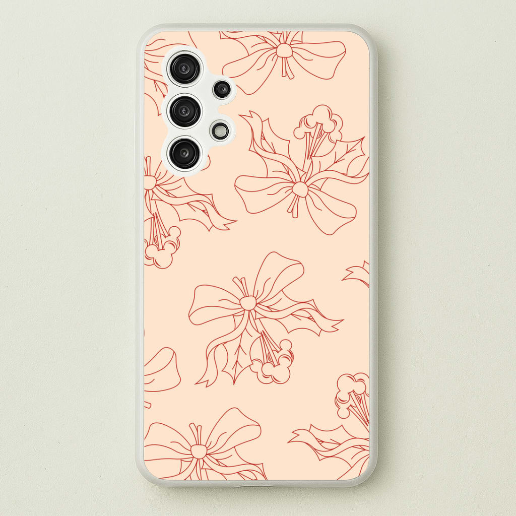 Cartoon Mouse Holly Pattern Galaxy A13 Case