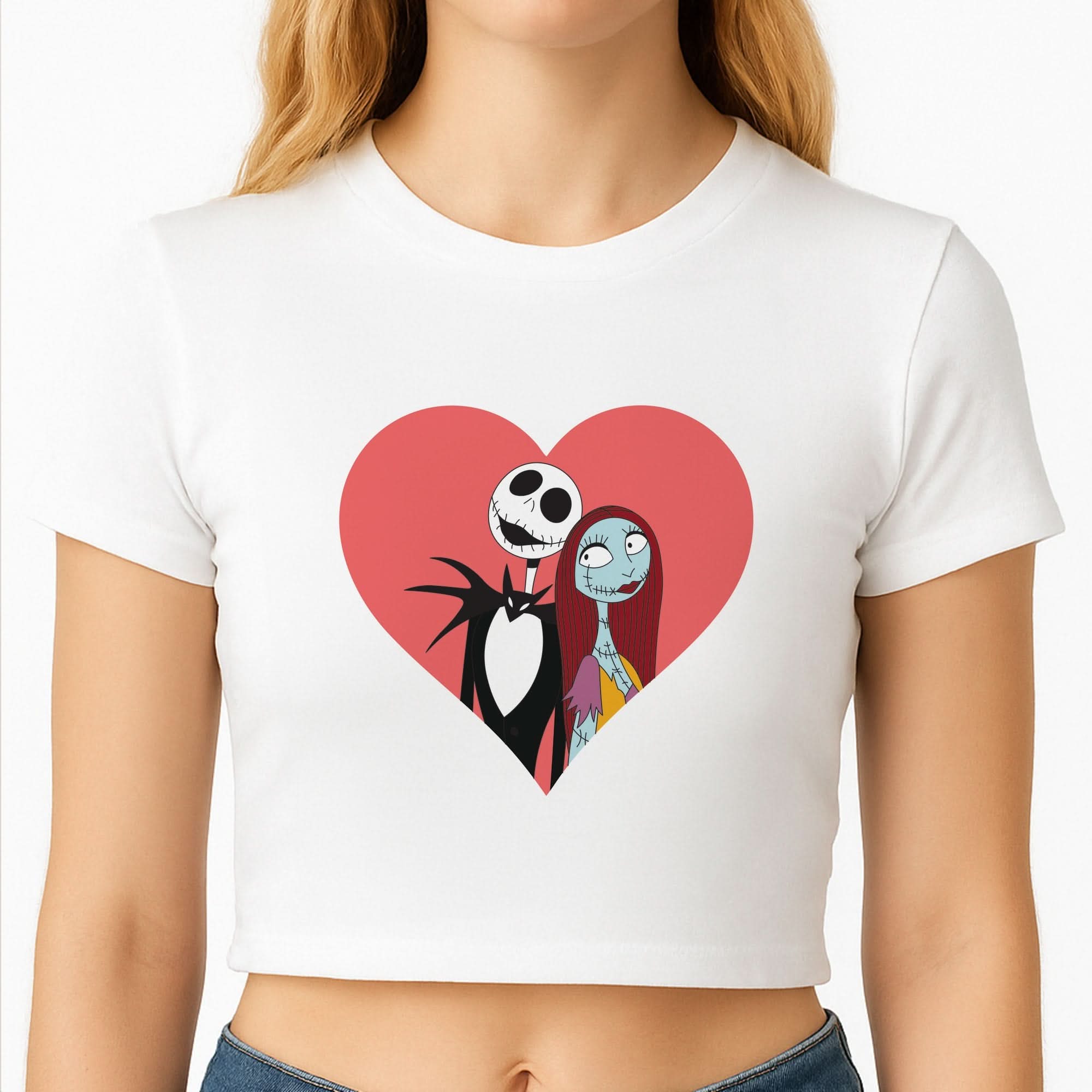J And S Heart Crop Top