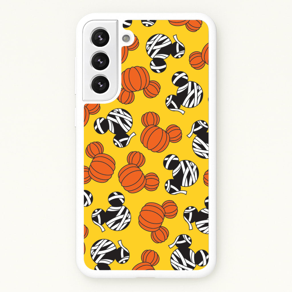 Pumpkin And Mummy Mouse Pattern Galaxy S22 Plus Case
