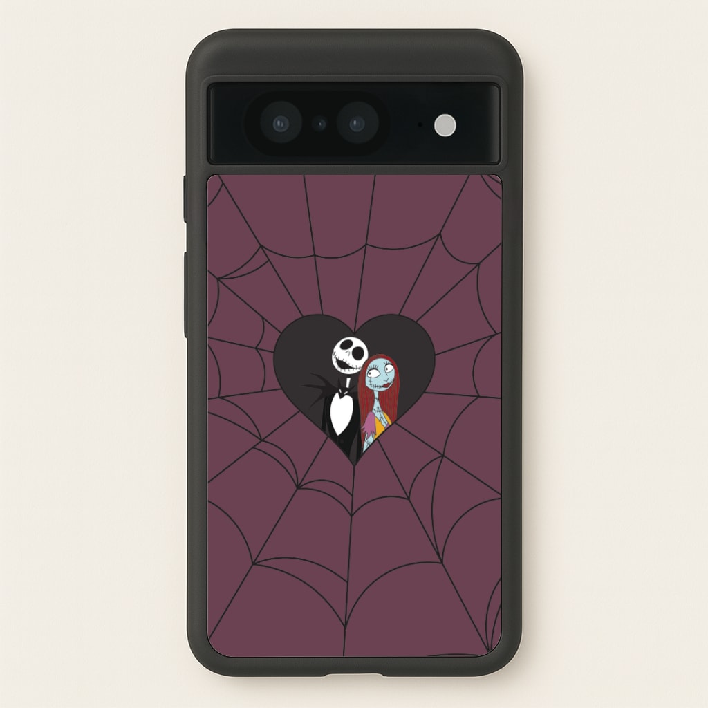 J And S Cobweb Heart Google Pixel 8 Case