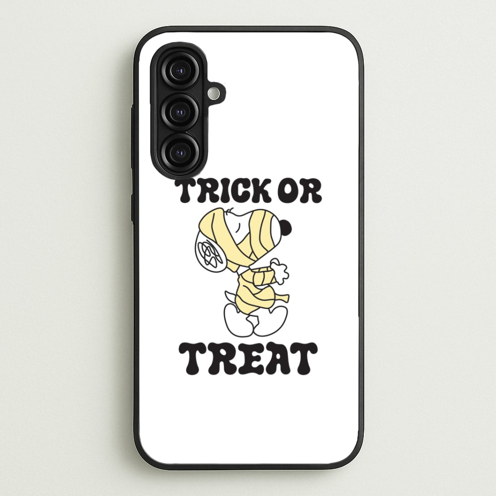 Trick Or Treat Cartoon Beagle Galaxy A16 Case