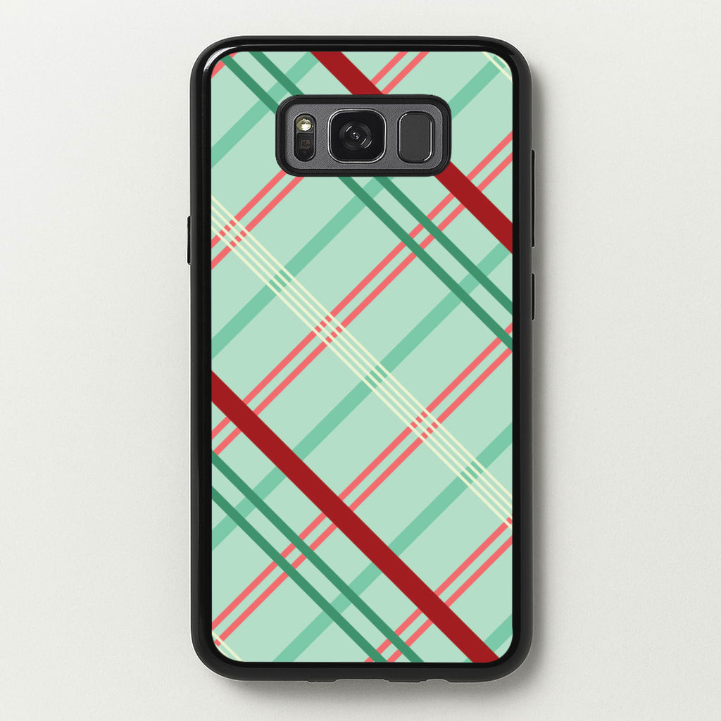 Pastel Tartan Christmas Pattern Galaxy S8 Plus Case