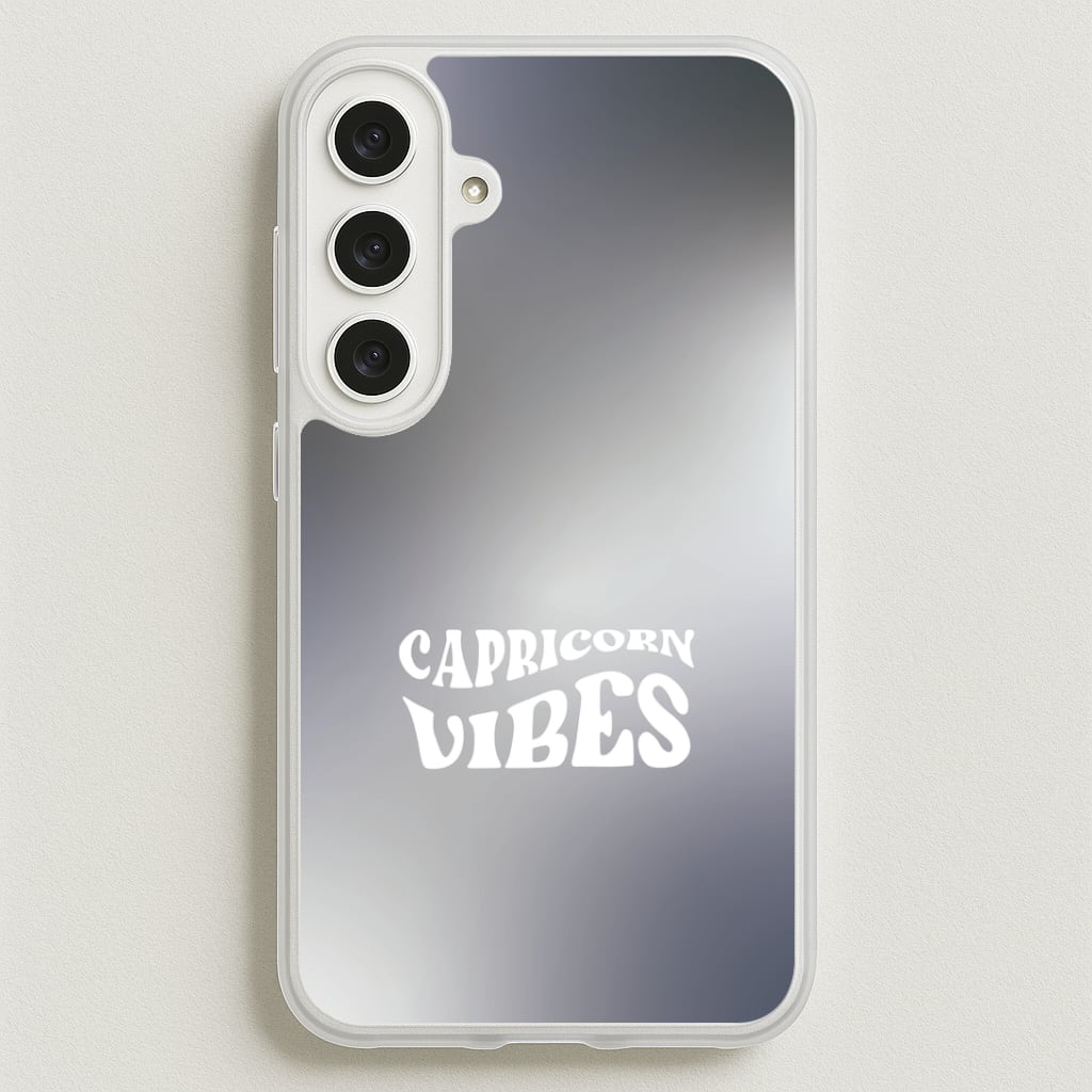 Capricorn Vibes Gradient Zodiac Galaxy S25FE Case