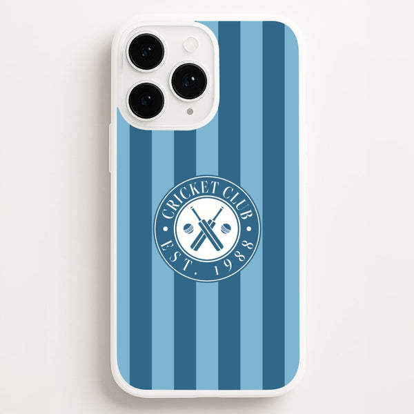 Stripey Cricket Badge iPhone 12 Pro Max Case