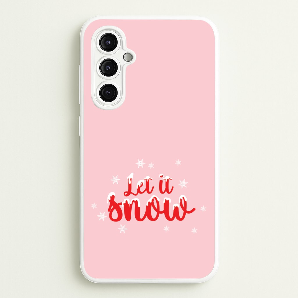 Let It Snow Snowflakes Galaxy A14 Case