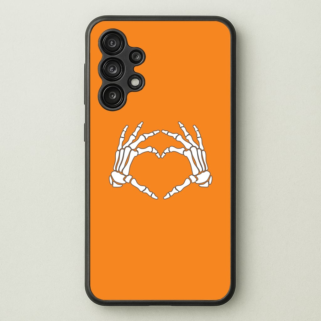 Skeleton Heart Galaxy A13 Case