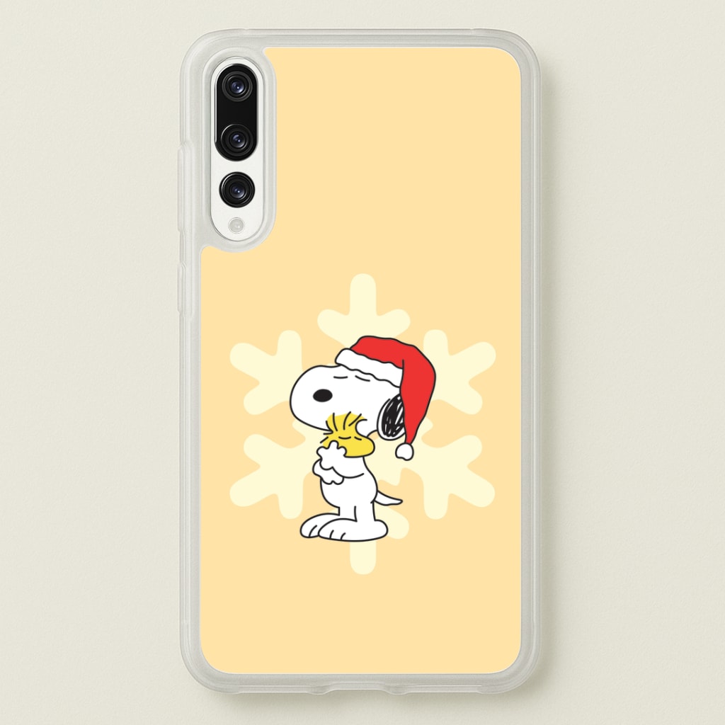 Christmas Cartoon Beagle And Bird Huawei P20 Pro Case