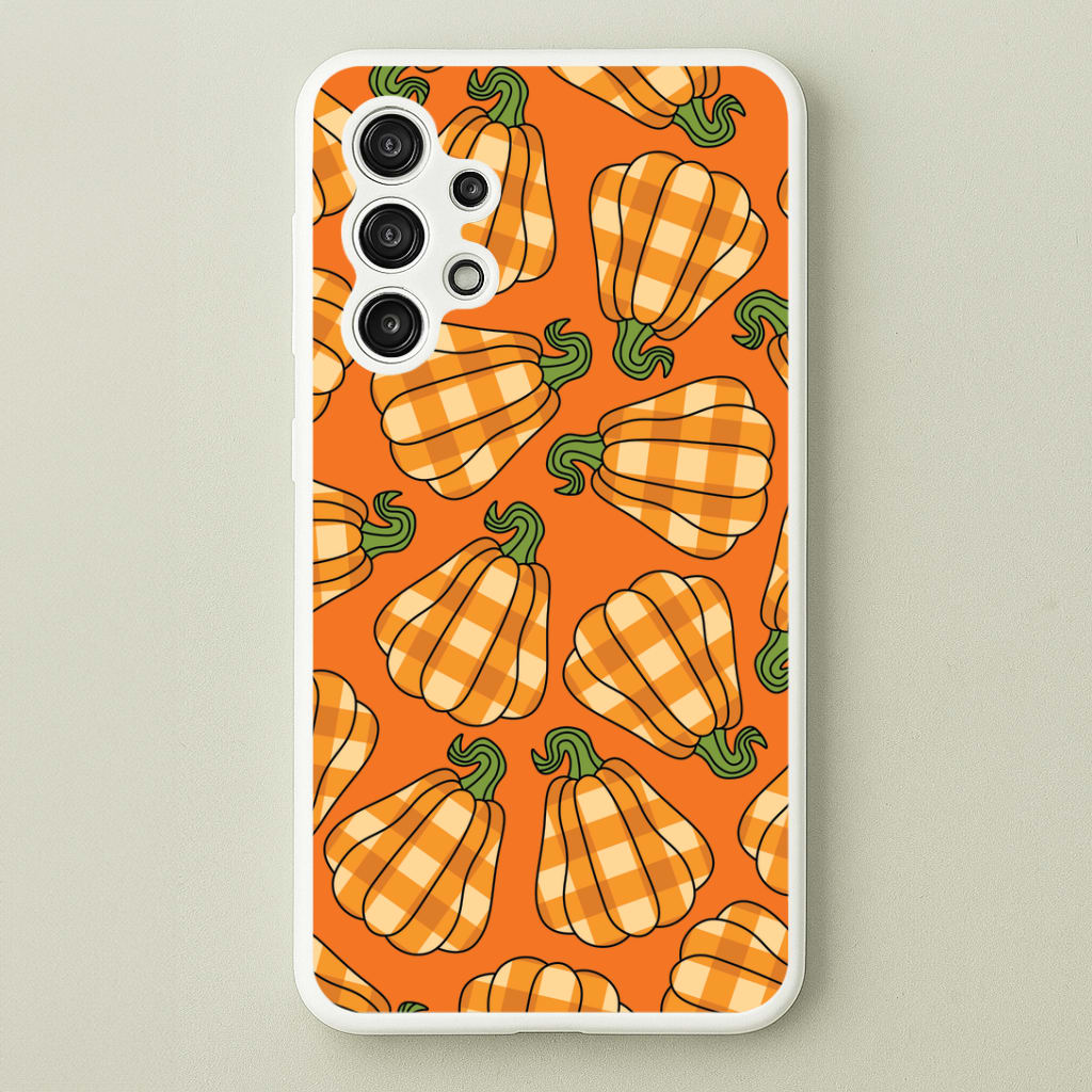 Tartan Pumpkins Pattern Galaxy A13 Case