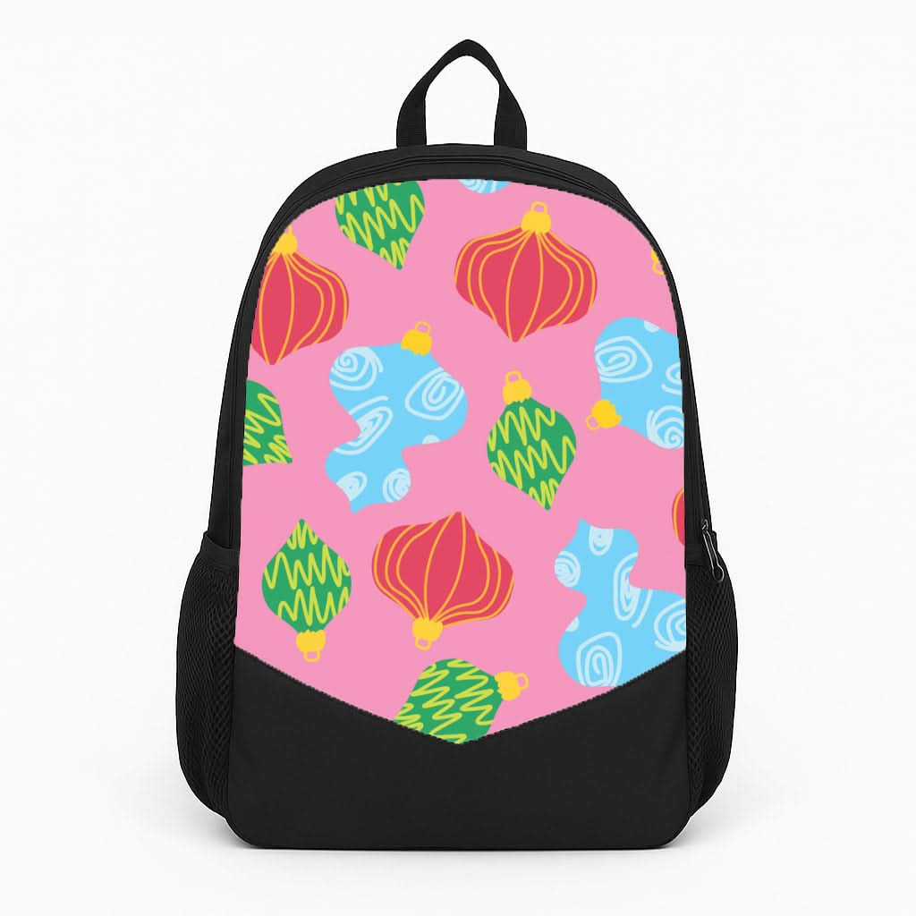 Abstract Christmas Baubles Pattern Backpack