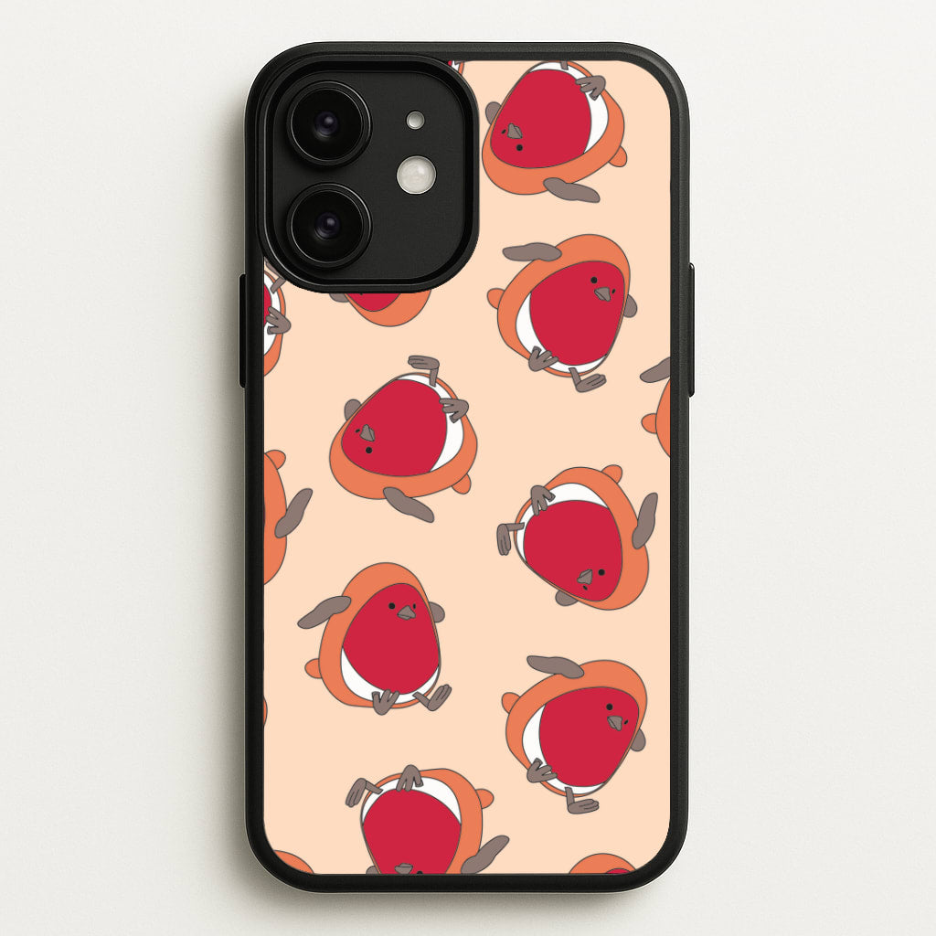 Christmas Robin Plush Pattern iPhone 11 Case
