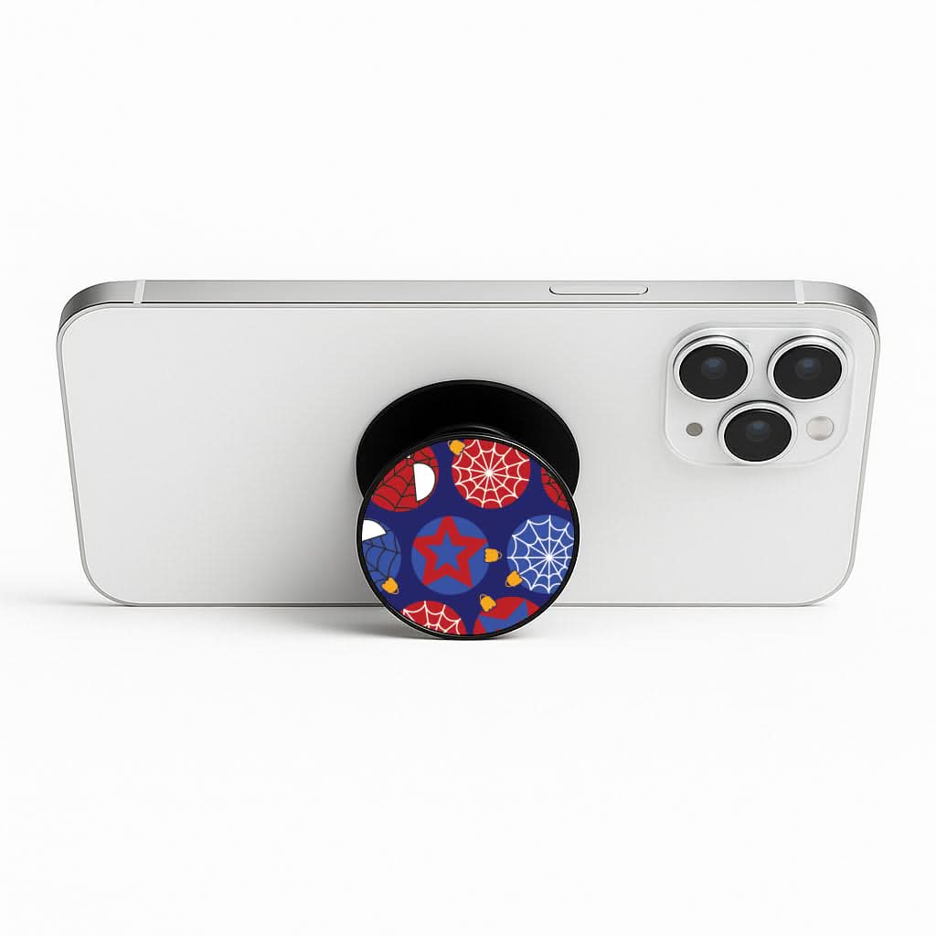 Spider Hero Baubles Pattern Phone Stand