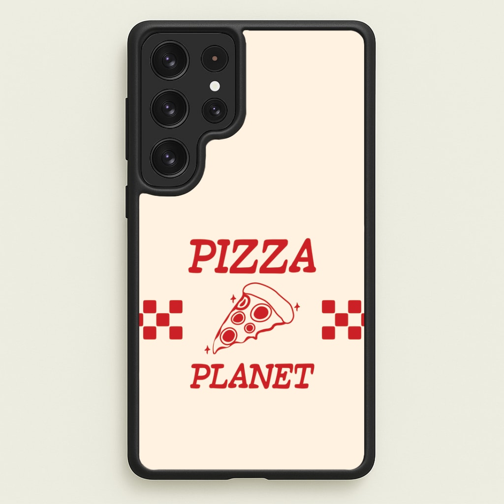 Retro Pizza Planet Galaxy S22 Ultra Case