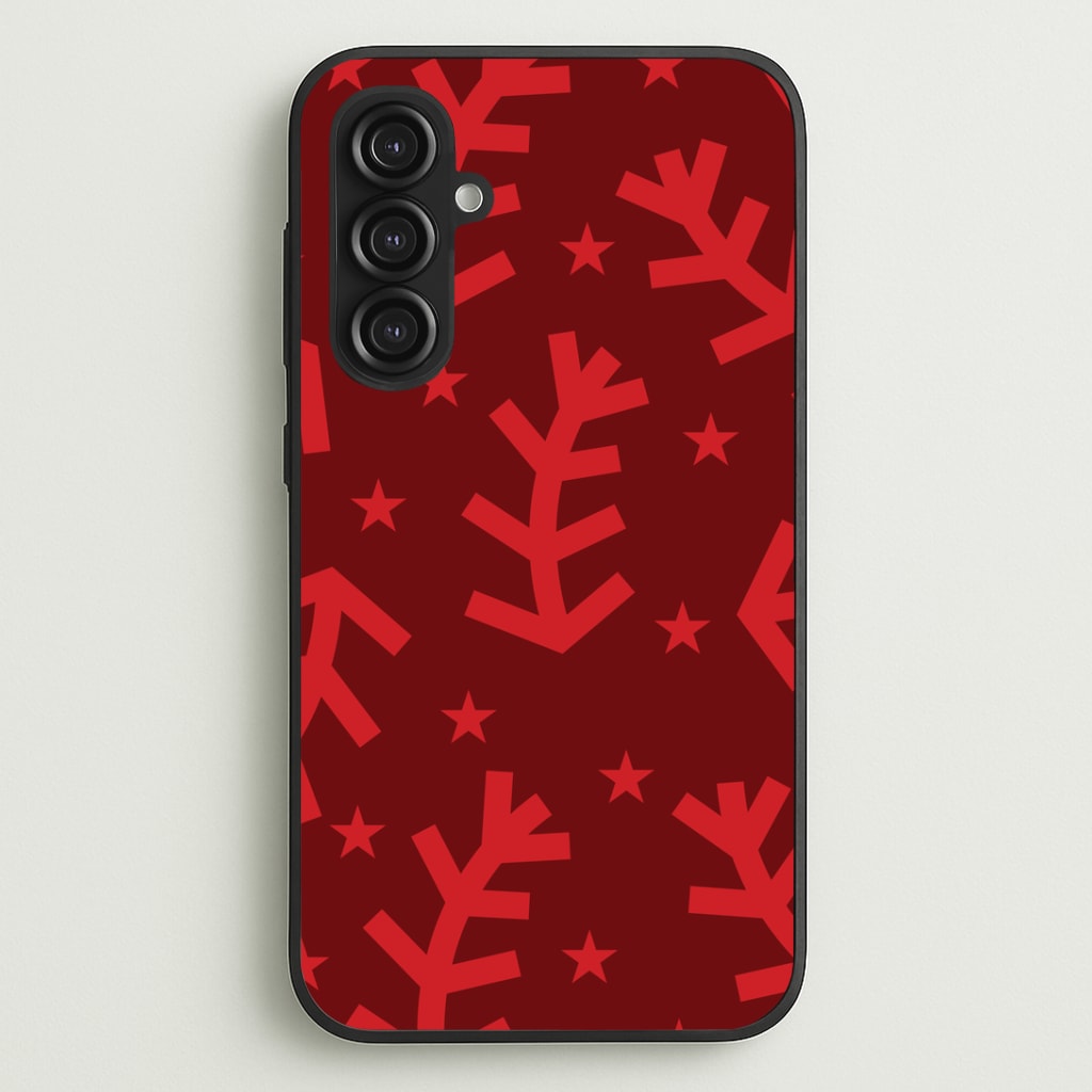 Abstract Ferns And Snowflakes Pattern Galaxy S23FE Case