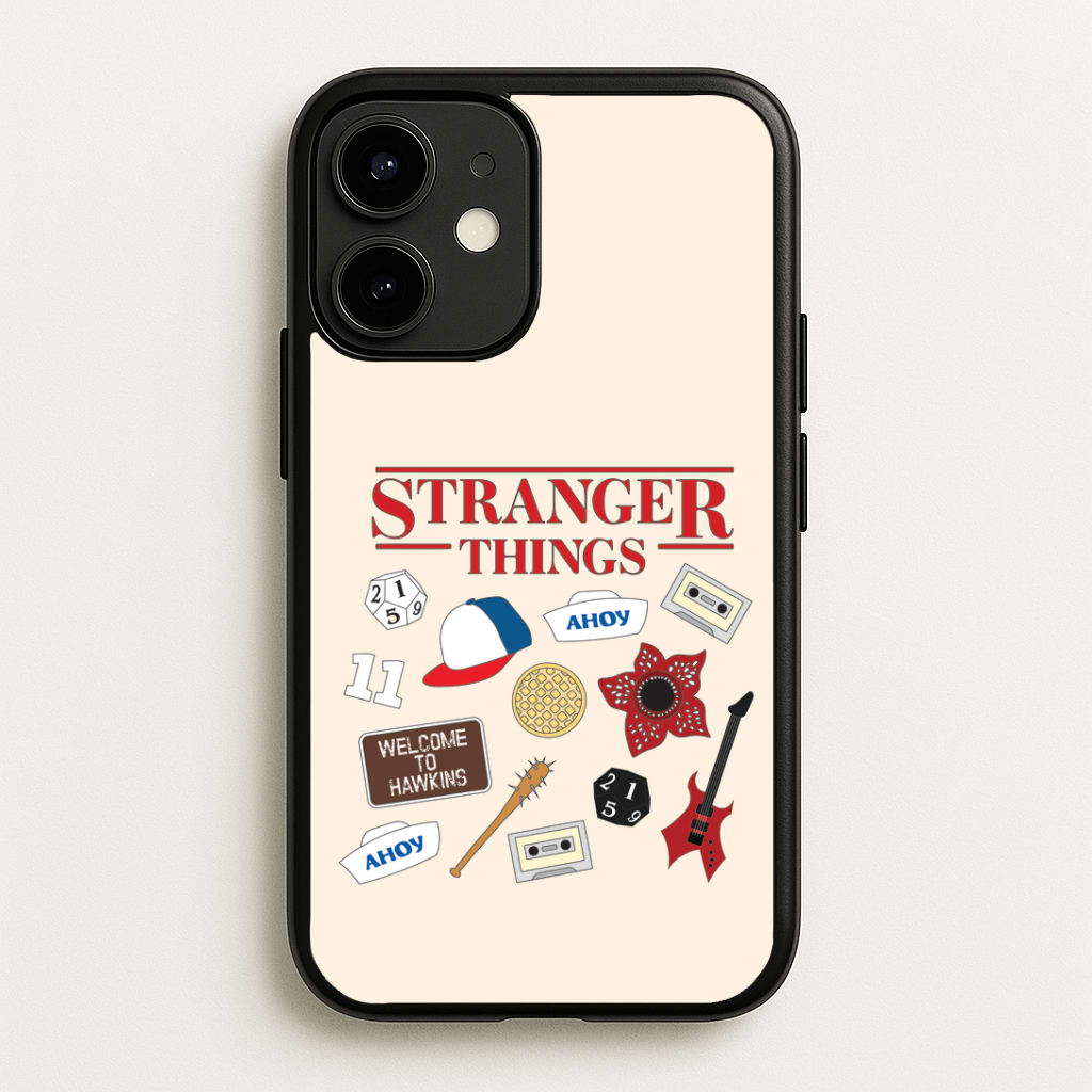 Stranger Things Cartoon Icons iPhone 12 Mini Case