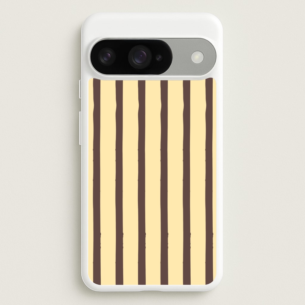 Vanilla & Chocolate Stripes Google Pixel 10 / 10 Pro Case