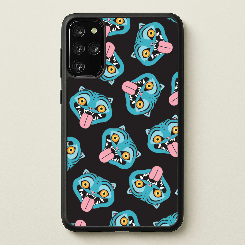 Demon Cat Pattern Galaxy S20 Plus Case