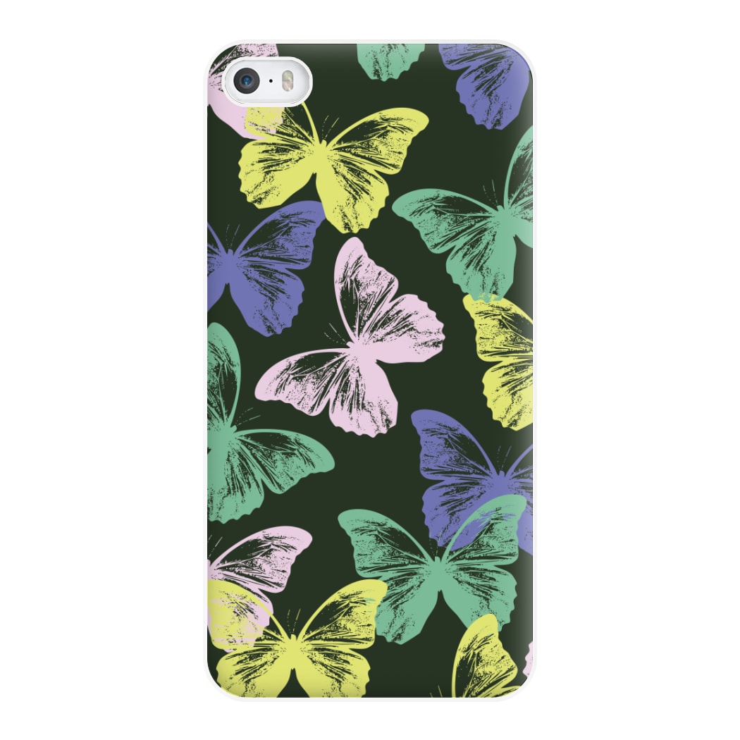 Colourful Butterfly Stamps Pattern iPhone 5 / 5s / SE 2016 Case