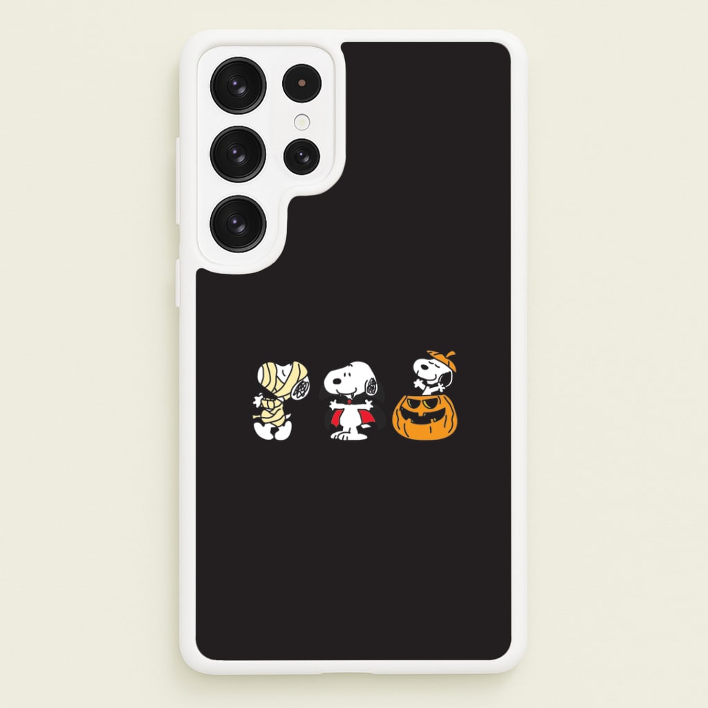 Cartoon Beagle Halloween Costumes Galaxy S22 Ultra Case