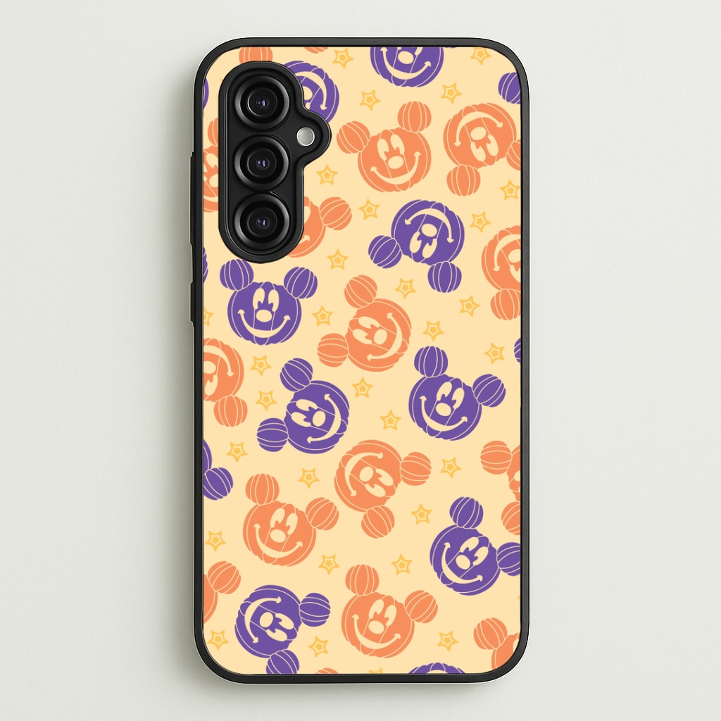 Pumkin Mouse And Stars Pattern Galaxy A14 Case