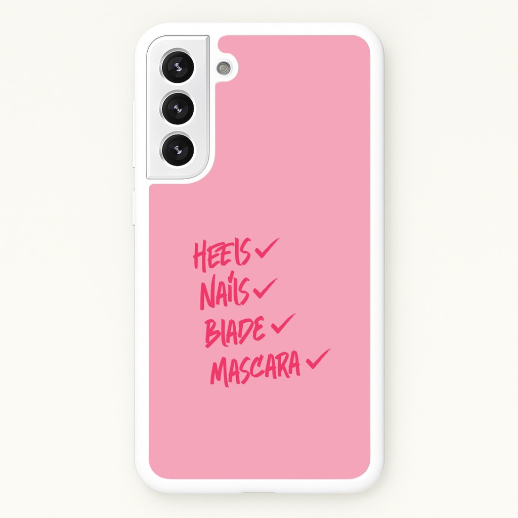 Heels, Nails, Blade, Mascara Galaxy S22 Plus Case