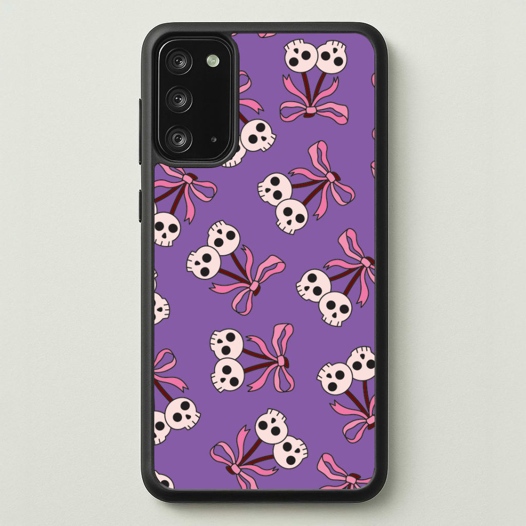 Cherry Skulls Pattern Galaxy Note 20 Case
