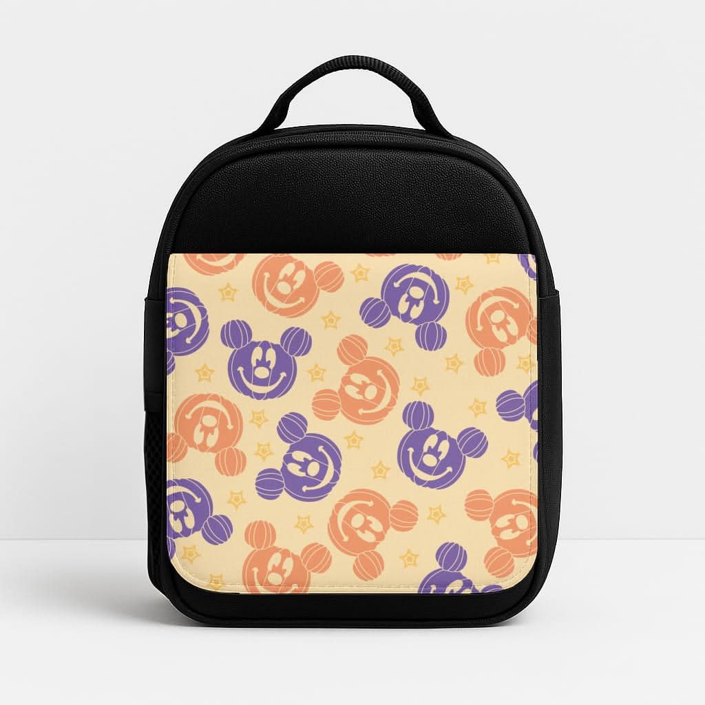 Pumkin Mouse And Stars Pattern Insulated Lunch Bag
