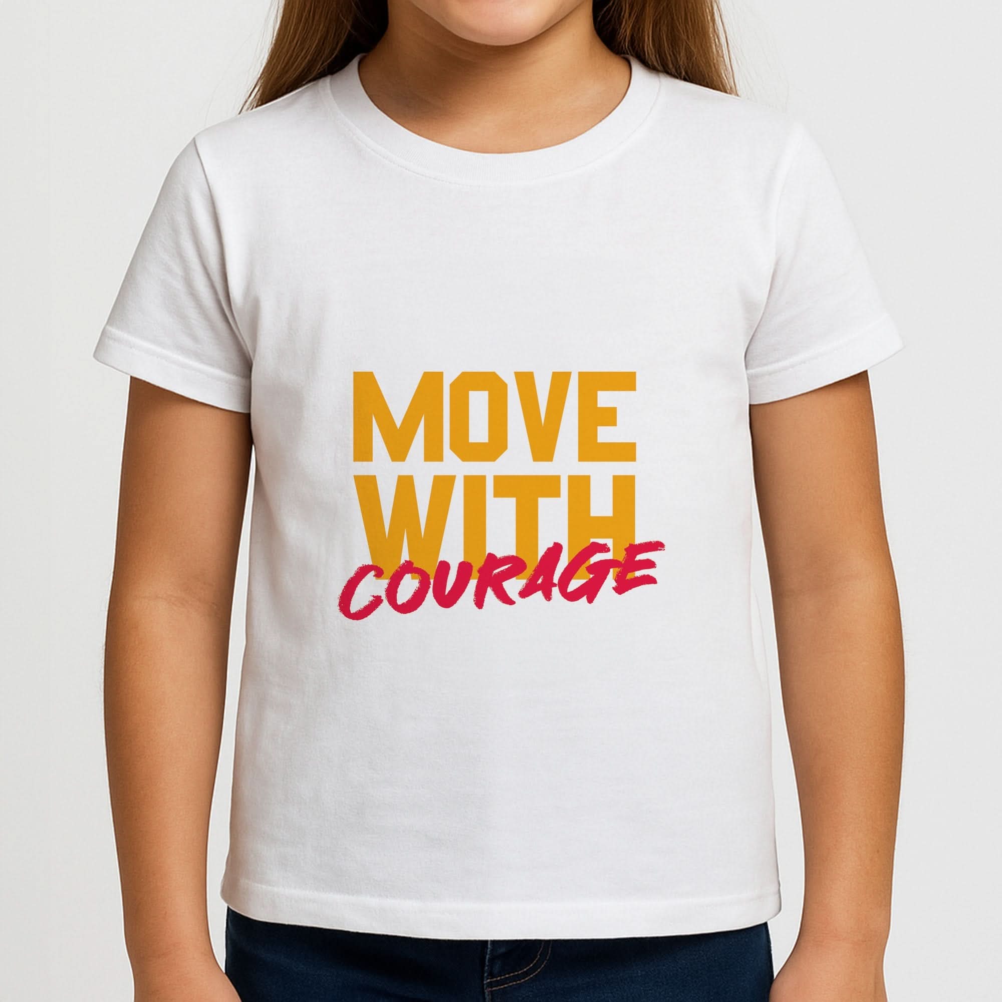 Move With Courage Girls T-Shirt