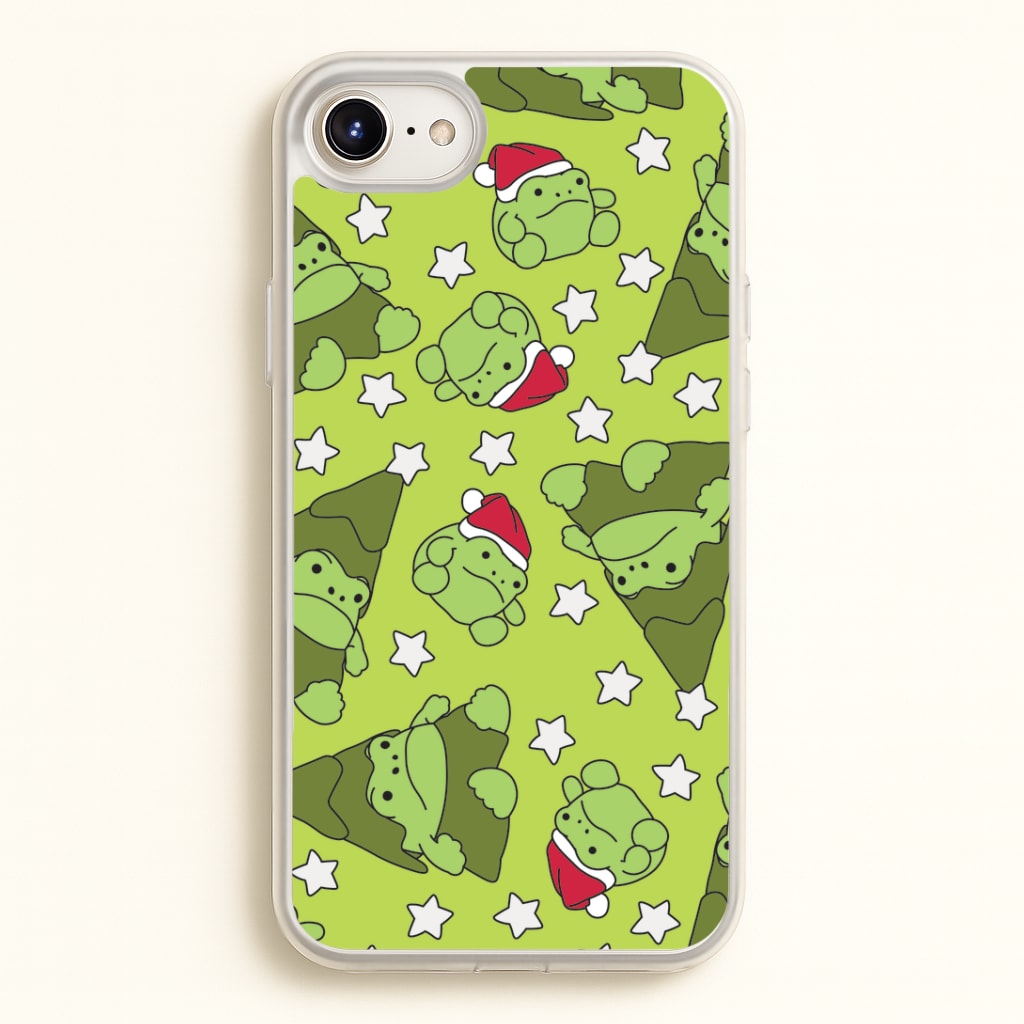 Christmas Frogs And Stars Plush Pattern iPhone 6 / 7 / 8 / SE Case