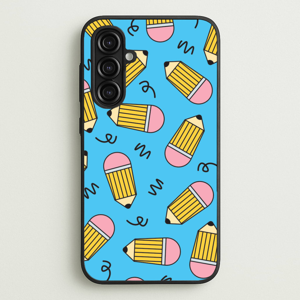 Pencils And Scribbles Pattern Galaxy A16 Case