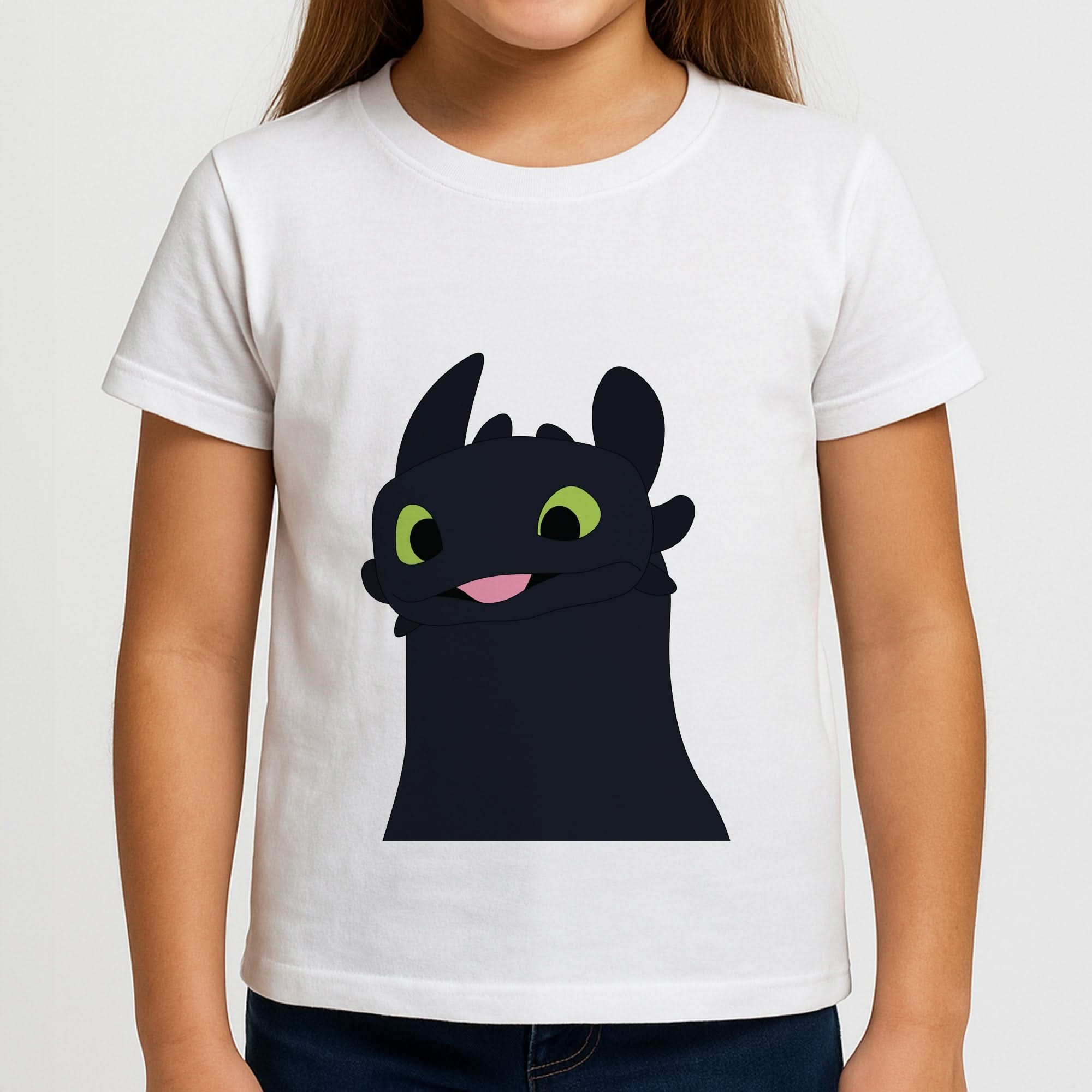 Black Fury Dragon Girls T-Shirt