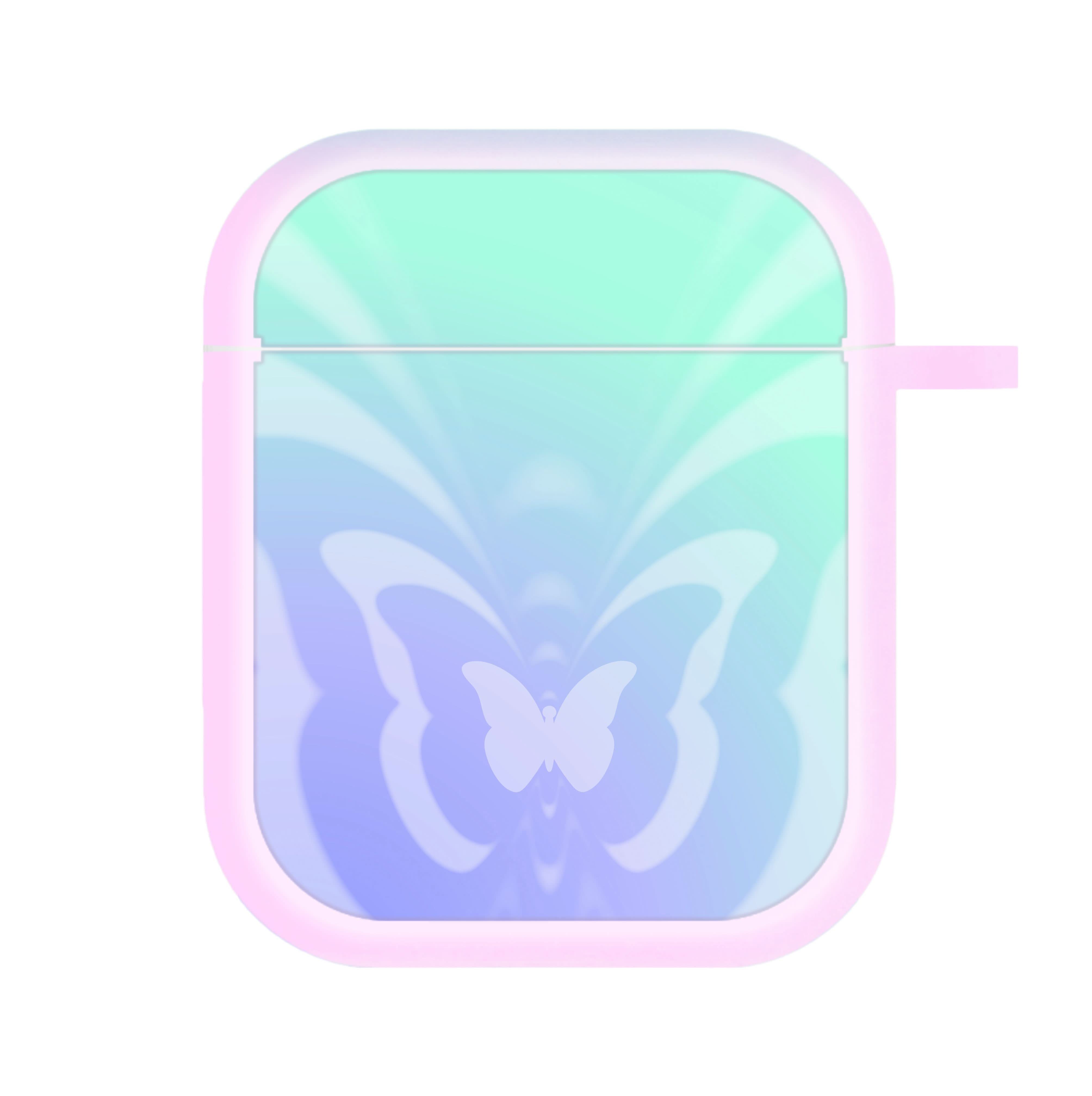 Butterfly Gradient Purple AirPods Case