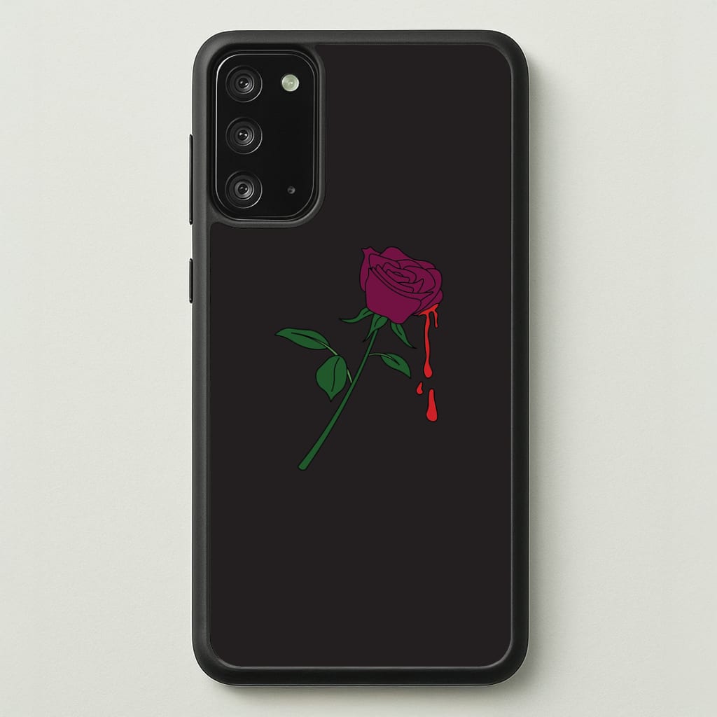 Dark Pink Rose Galaxy Note 20 Case