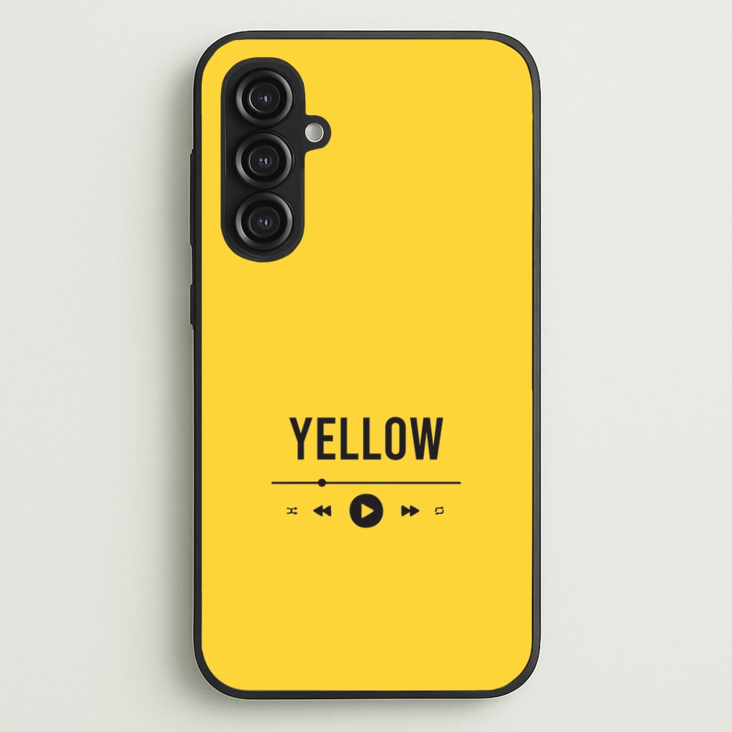Yellow Music Player Galaxy S23FE Case