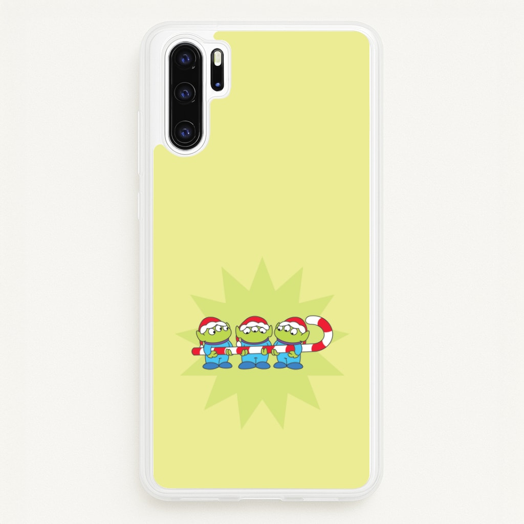 Cute Green Aliens Candycane Huawei P30 Pro Case